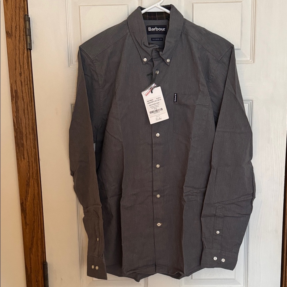 Barbour Men's Dark Gray Shirt Jacket